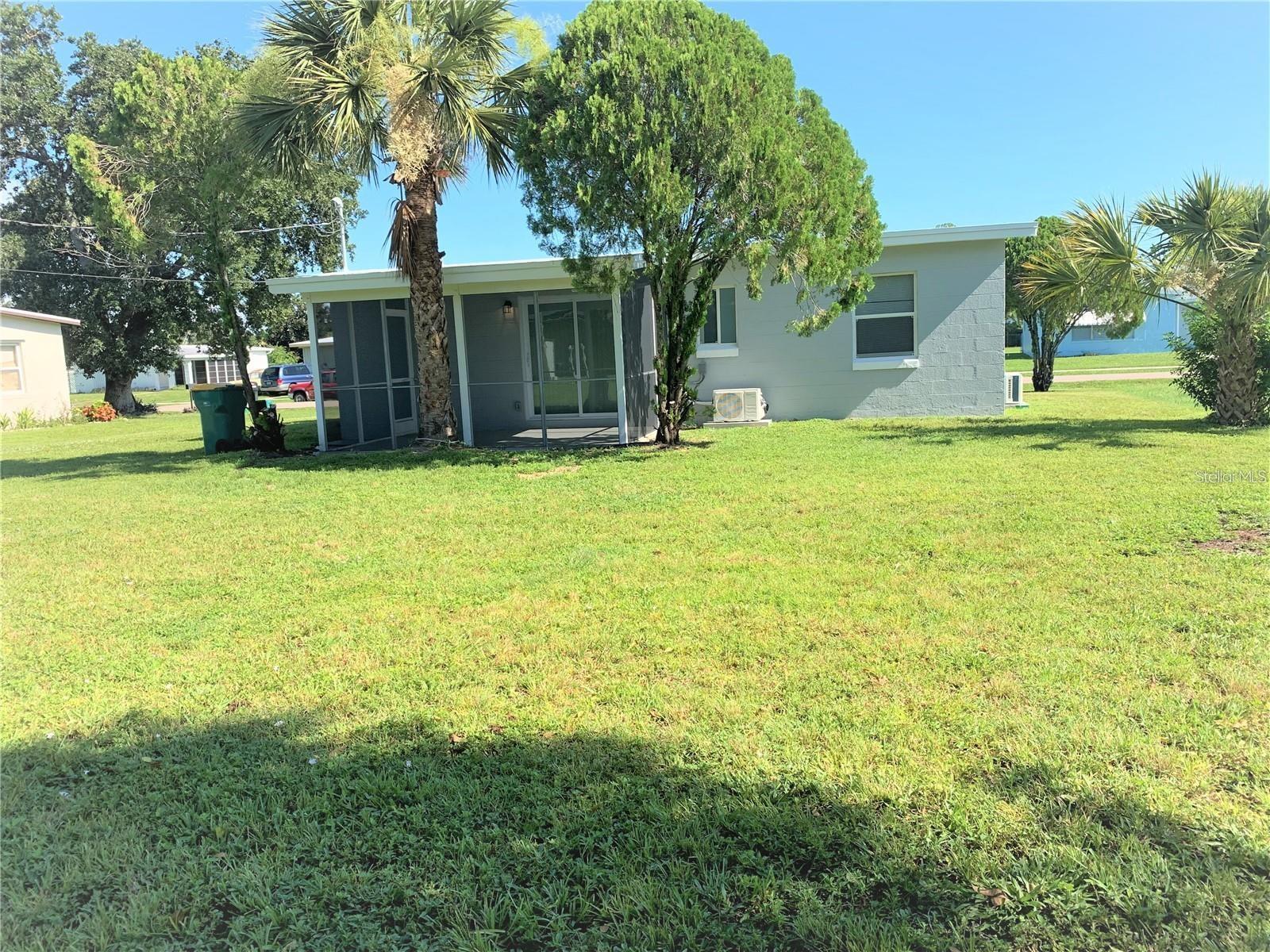 Exterior back view of home