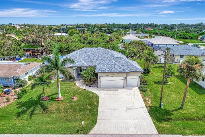 Custom built 3 bedroom with a office/4th bedroom, 2 bath, 3 car garage with heated in-ground pool, deeded boat dock, 12000 lb boat lift beautifully situated high up on a stem wall overlooking the Condado Waterway leading straight to the Myakka, Charlotte Harbor and then out to the Open waters of the Gulf of Mexico! 1 bridge out under the tall El-Jobean bridge! "Gulf Cove" quiet peaceful waterfront neighborhood!
