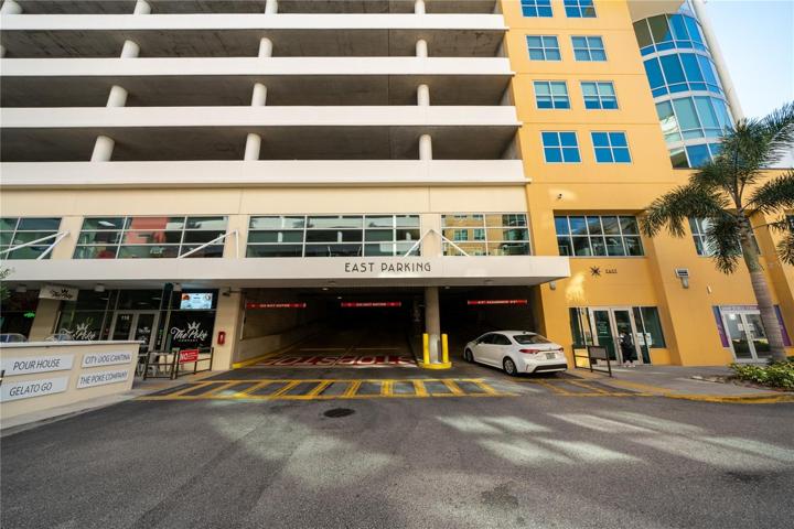 Entrance into the East parking garage