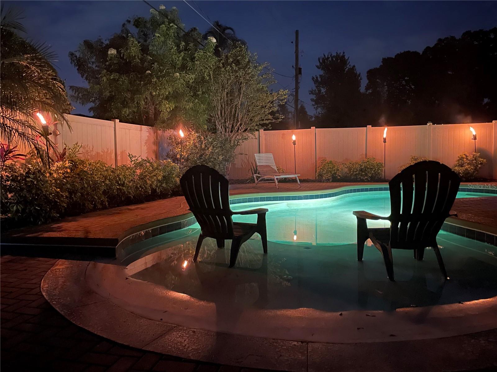 Zero Entry Pool Night