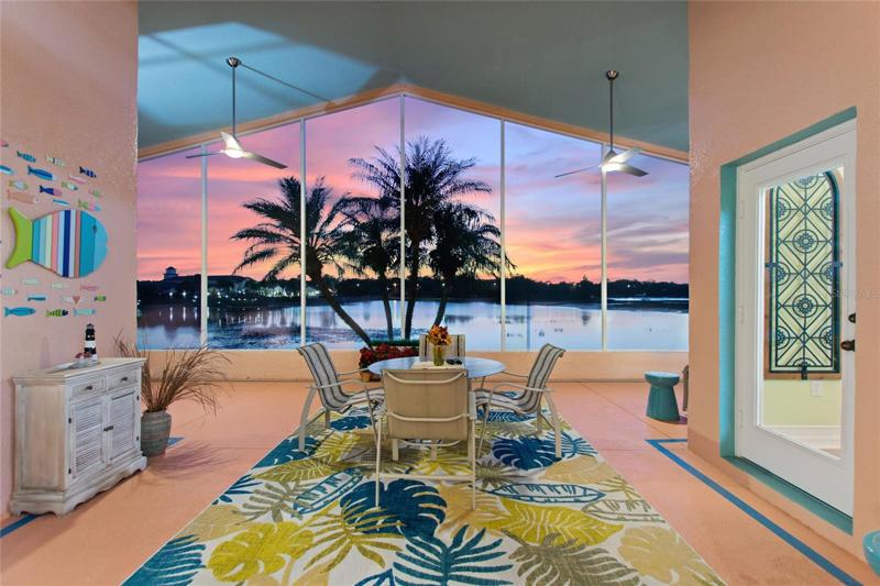 Twilight sunset view
