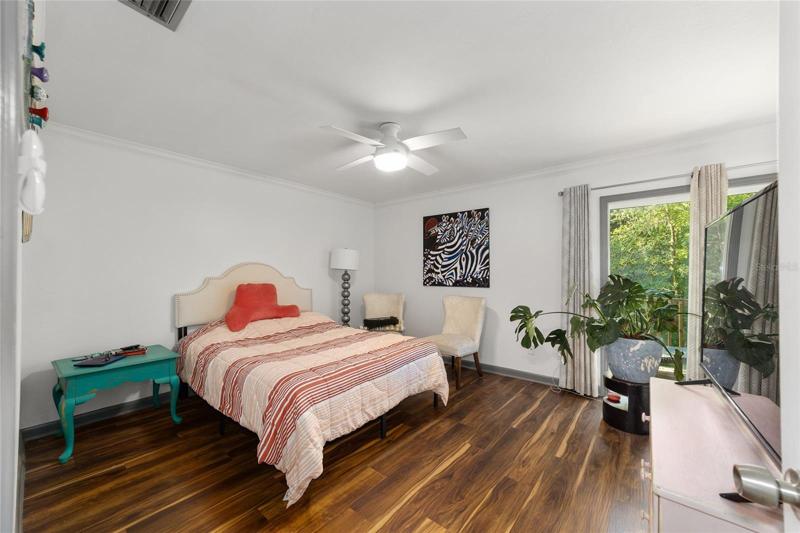Owners bedroom w/ sliders to balcony