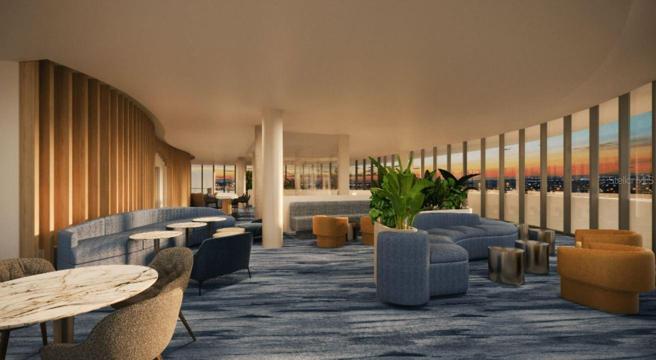 Observation Lounge - Inside - Dusk