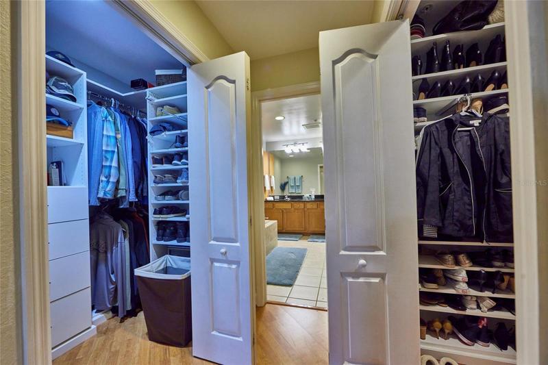 Custom double closets from Closets by Design.