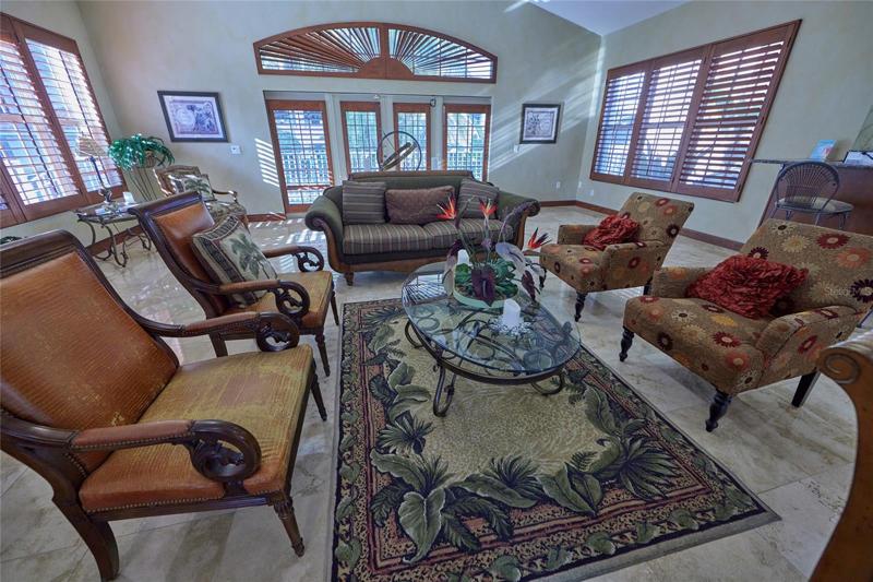 Lounge in clubhouse.