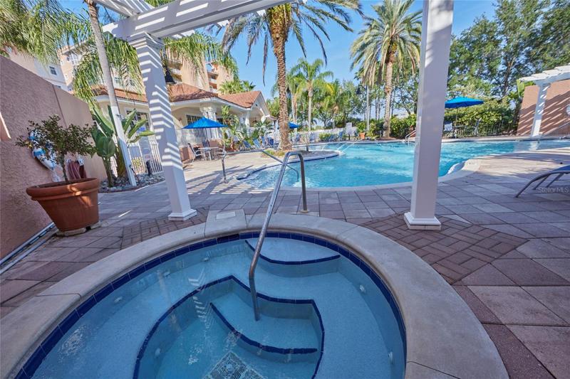 Spa at the pool.