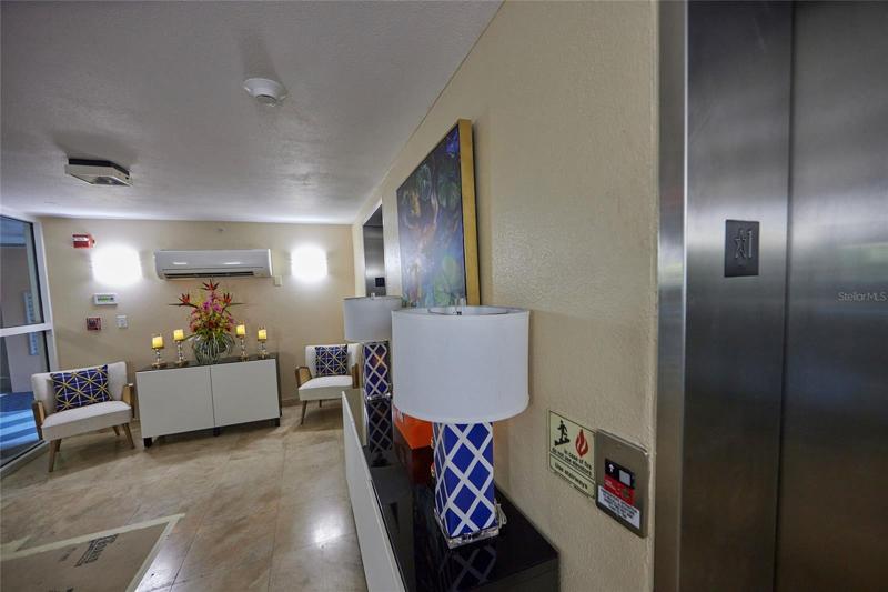Lobby entrance.