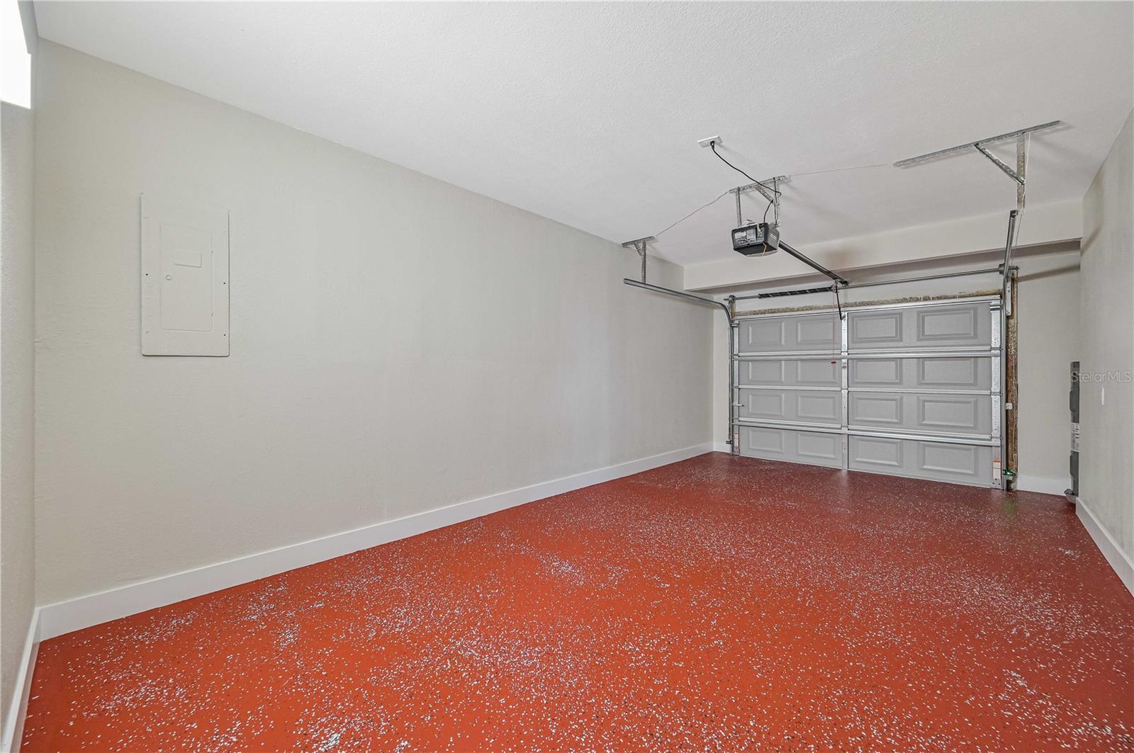 New Epoxy garage floor and new garage door