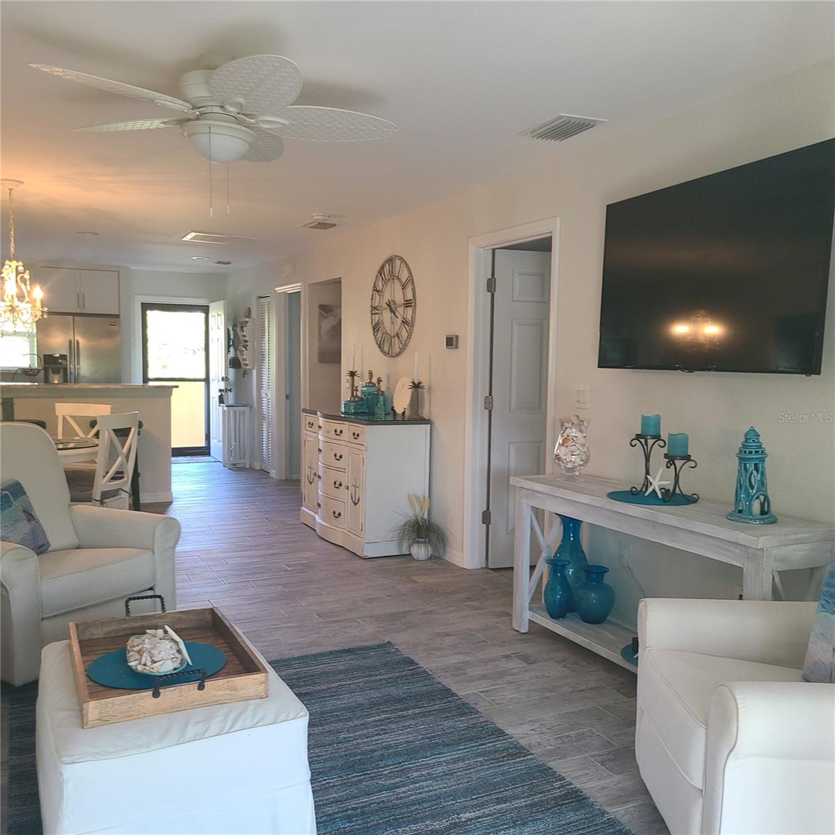 View from rear of Living room toward the front door