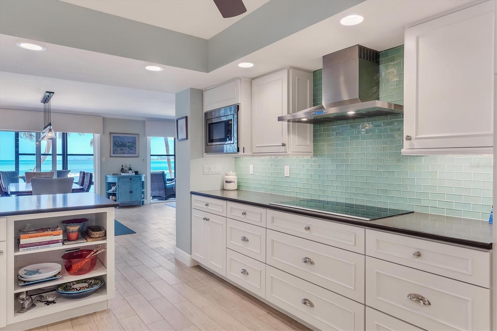Kitchen Long Water View