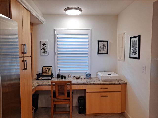 Work space off of kitchen
