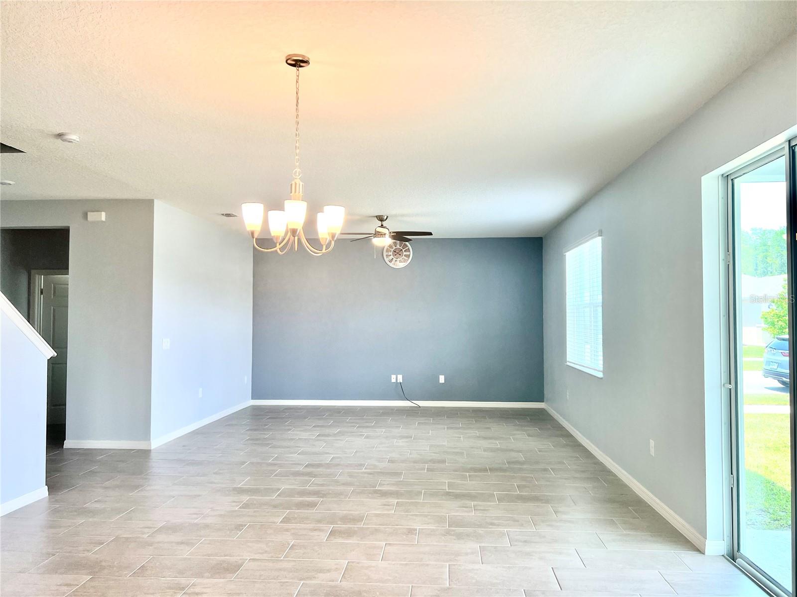 Great Room with dining area all in one