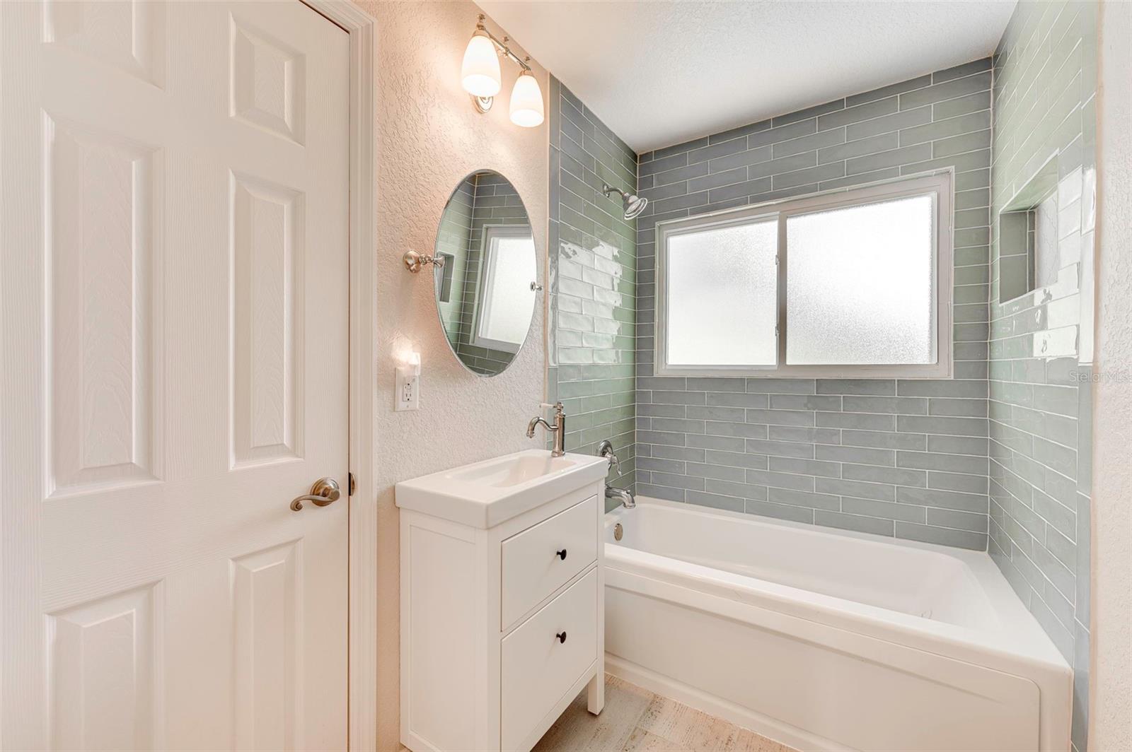 Upgraded guest bath