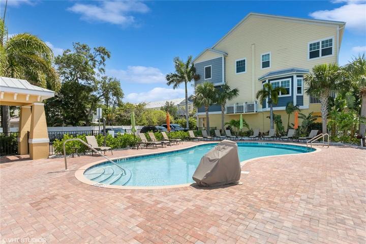 Community heated pool with ADA lift