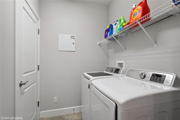 Laundry room on top floor