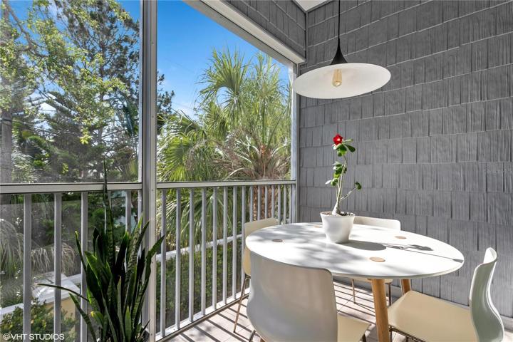 Screened patio on second floor