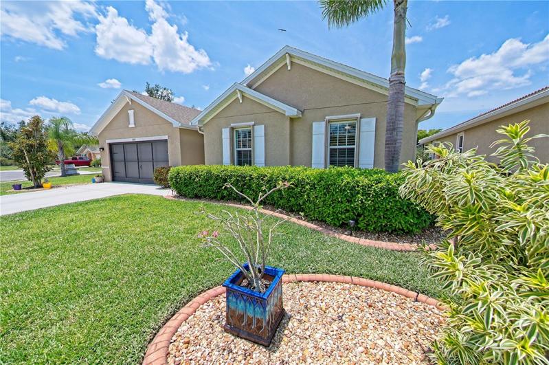 Front of home and landscaping
