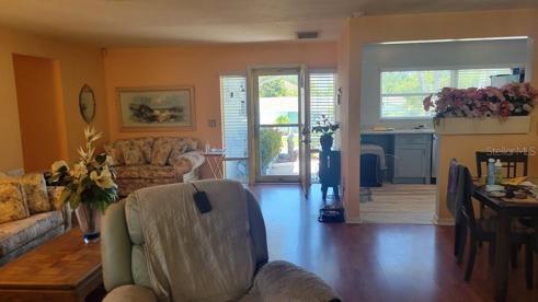 looking at Front Door from family Room.
