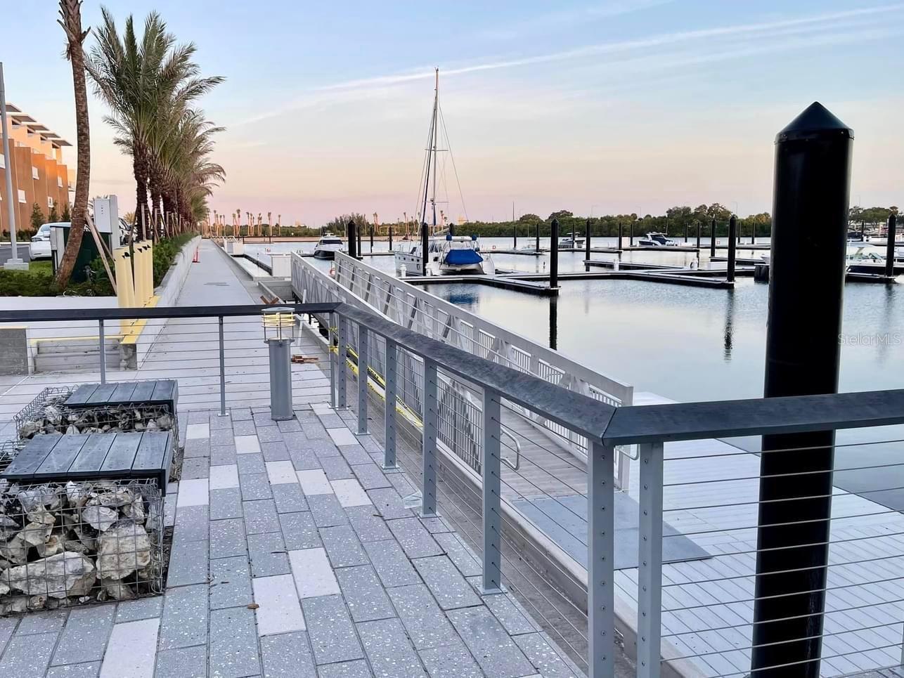 Just one block away are amazing walking tails along the water at the Westshore Marina District