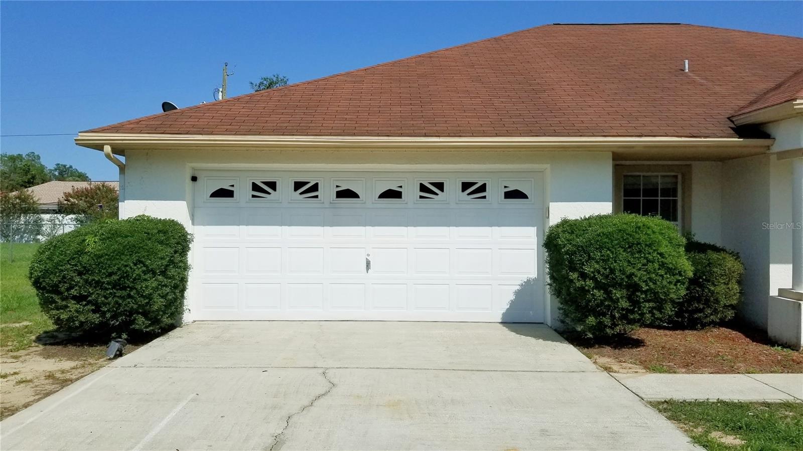 Two car garage