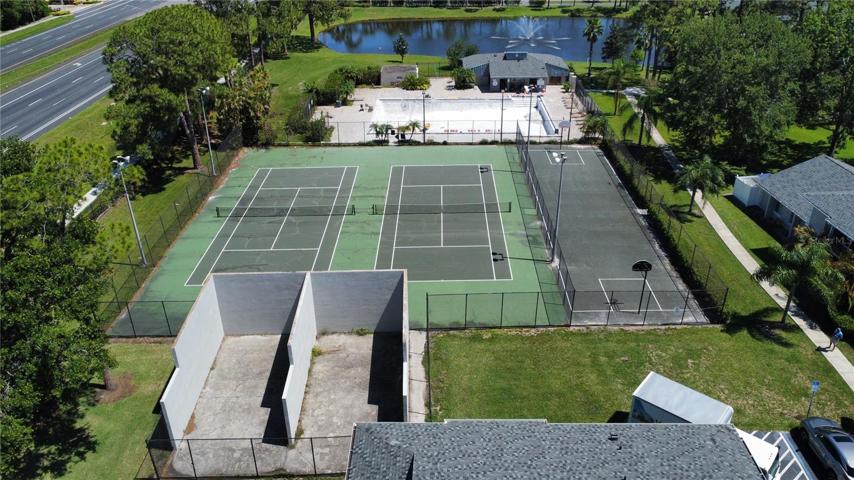 RACQUET BALL COURT, TENNIS COURT, BASKETBALL COURT