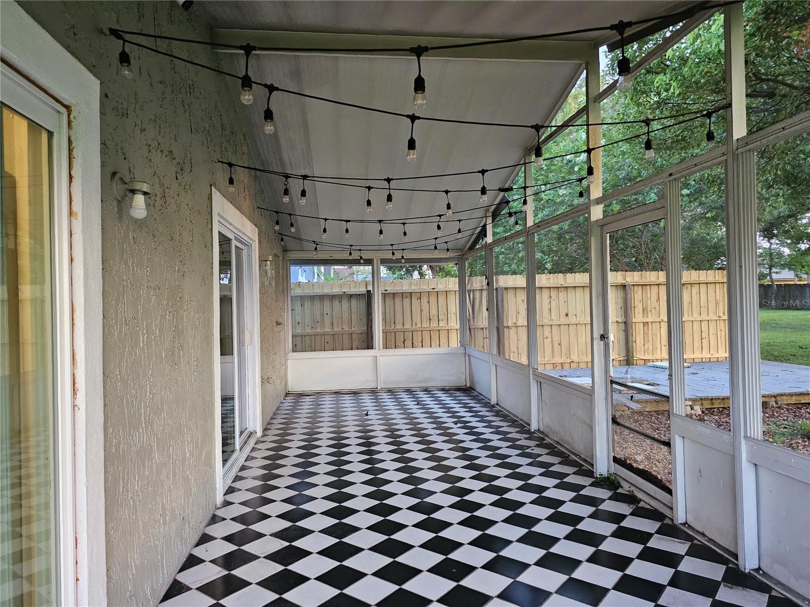 Rear porch