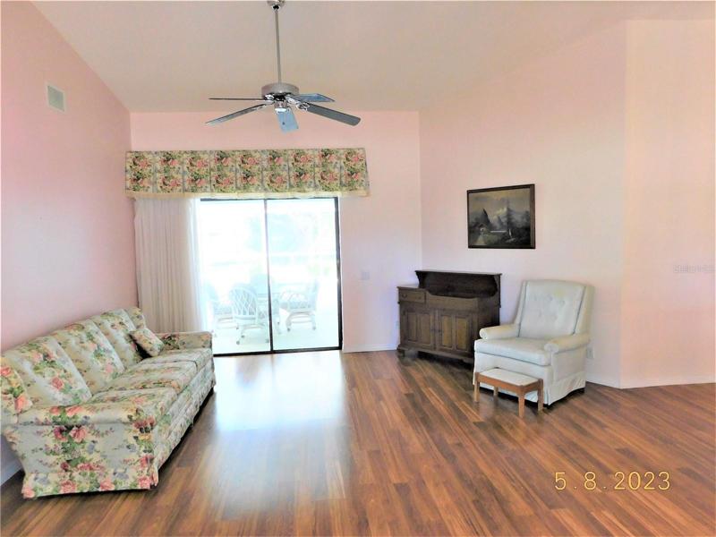 formal living room opens to the lanai