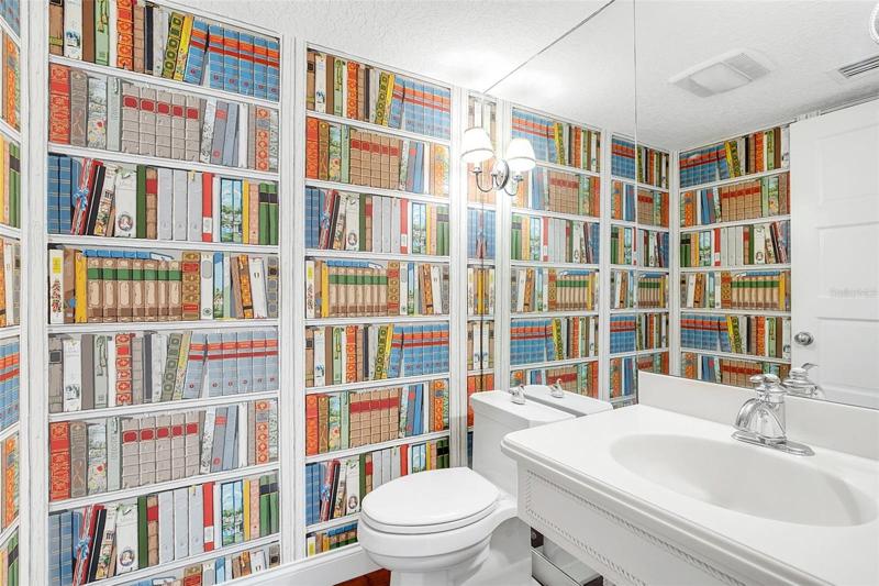 1st floor powder room- great for your guests.