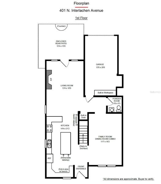 Floorplan- 1st floor