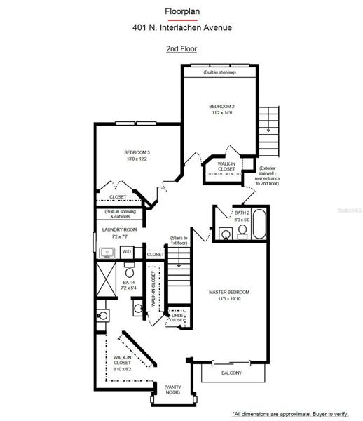 Floorplan- 2nd floor