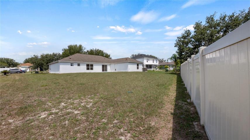 large back yard