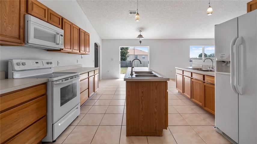 Kitchen - 2 sinks, 2 pantries, ample counter and cabinet space