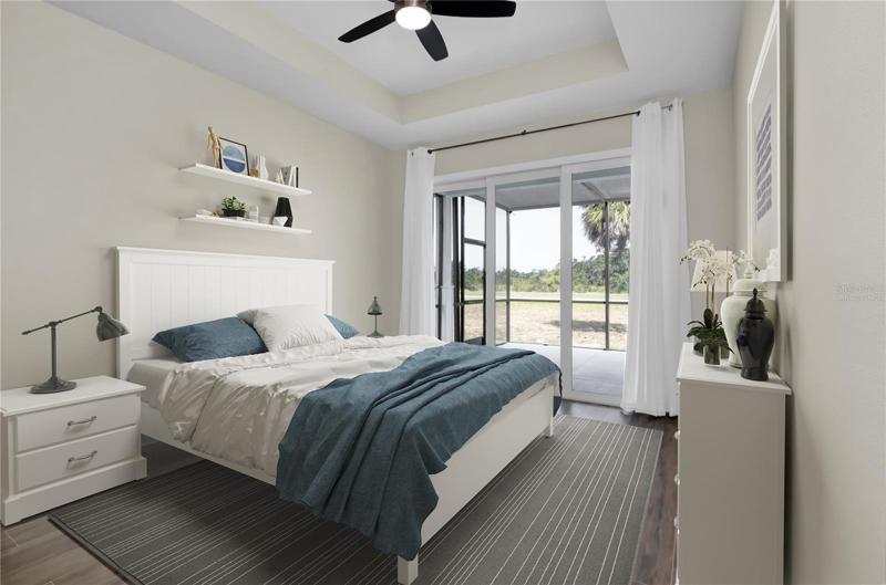 Virtually Staged Bedroom