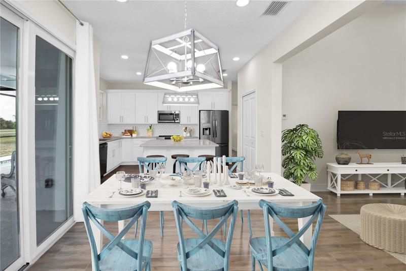 Virtually Staged Dining Area