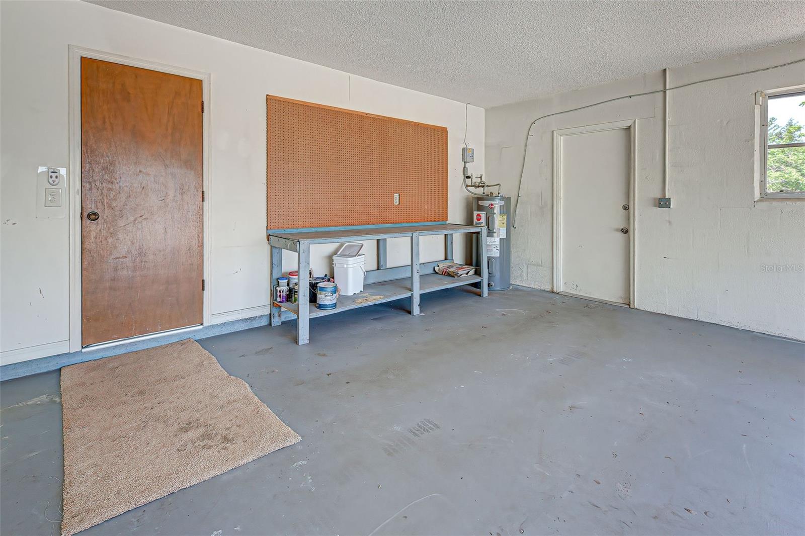 Front of Garage - Room for Workbench &amp; Storage.