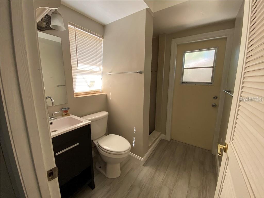 2nd Bathroom, exits to the fenced in back yard