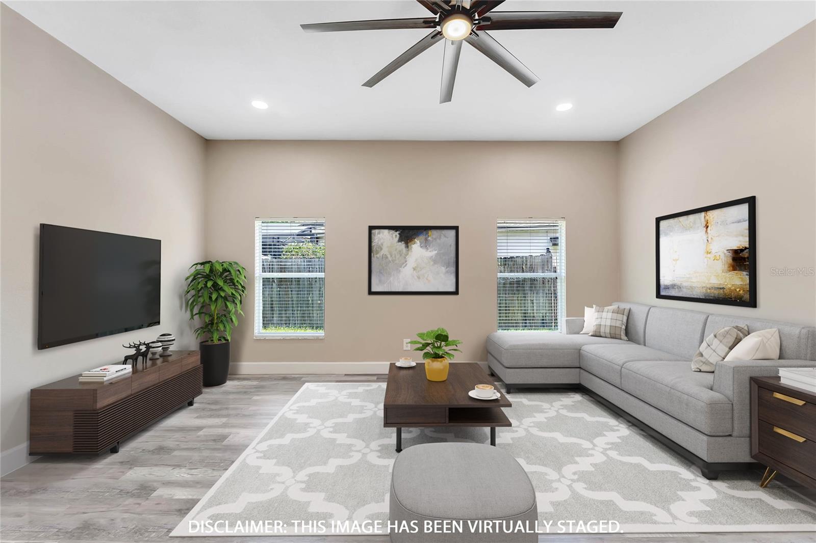 family room allows plenty of space for gatherings
