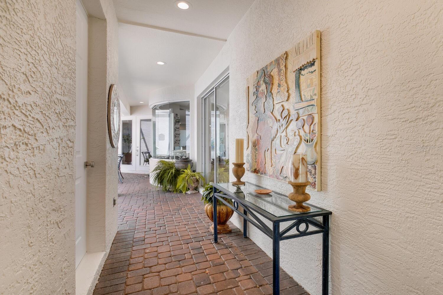 Breezeway to Courtyard Entrance