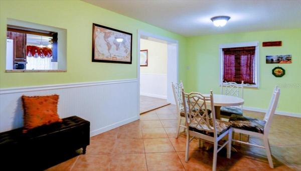 Pass-through to kitchen