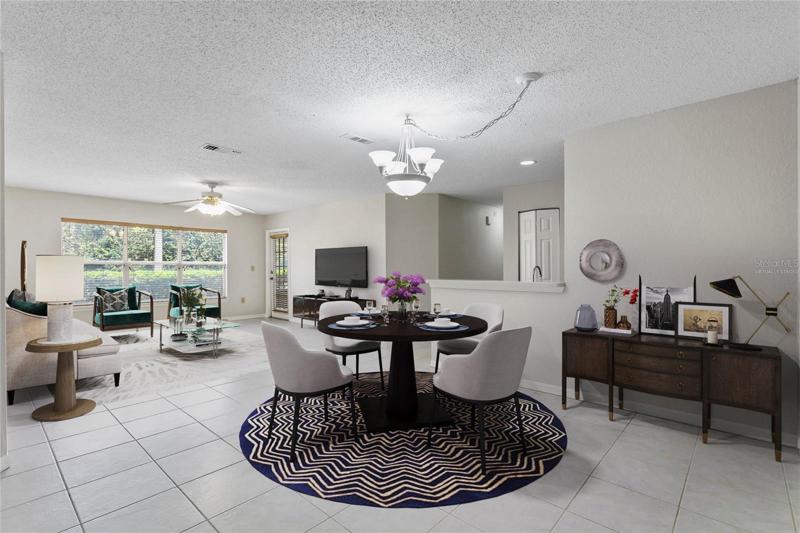*Virtually Staged* Dining and Living Room