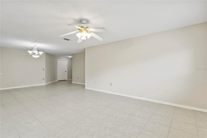 Living Room, Dining Room and Foyer