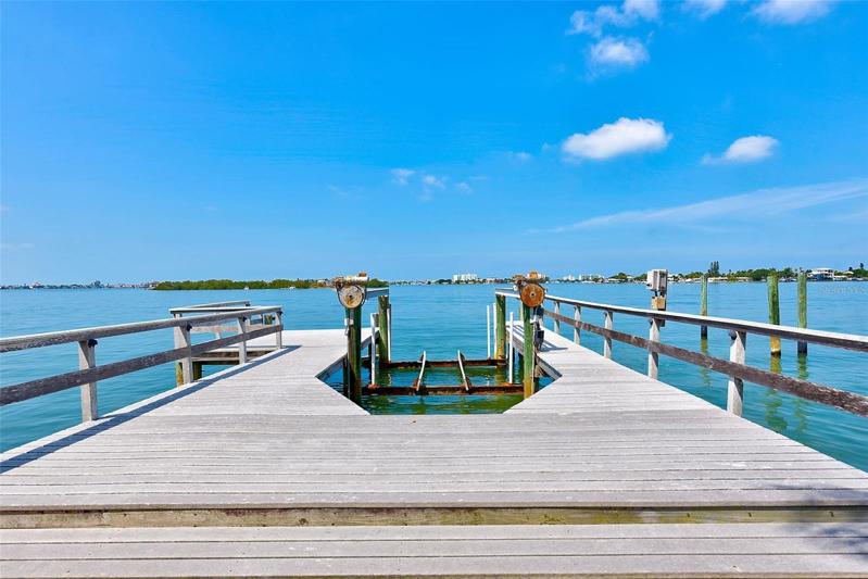 Large dock.