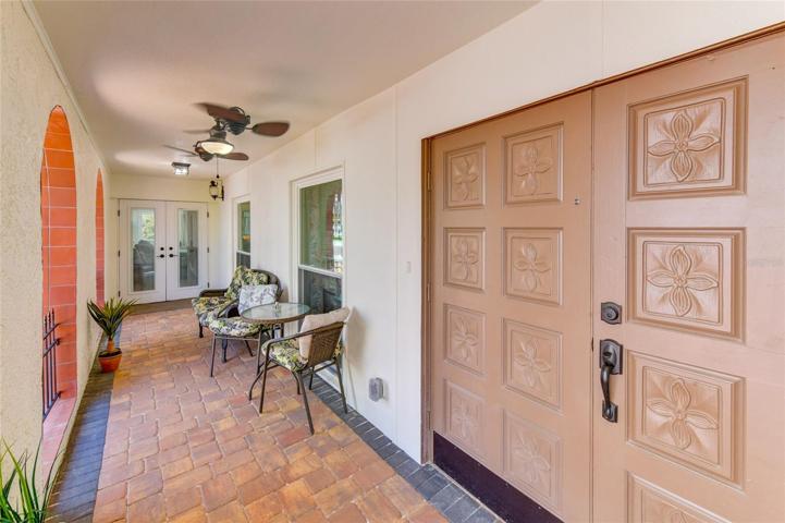 Double wood doors