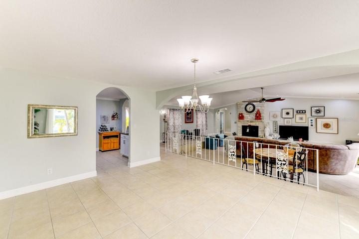 The dining area and the opening to the kitchen