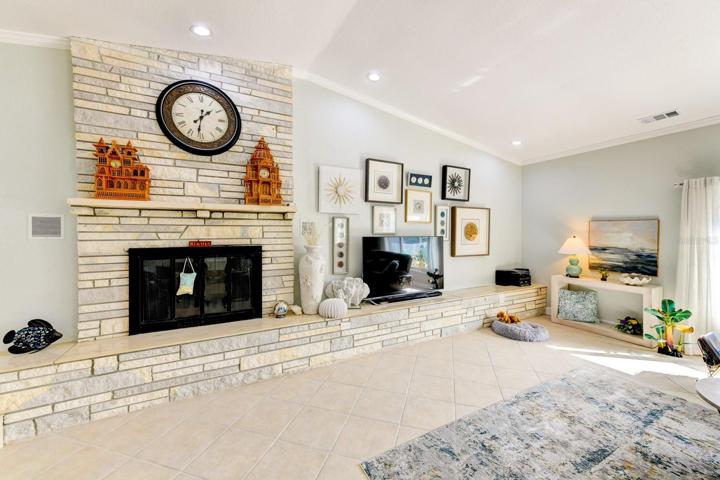 Recessed lighting in the living room