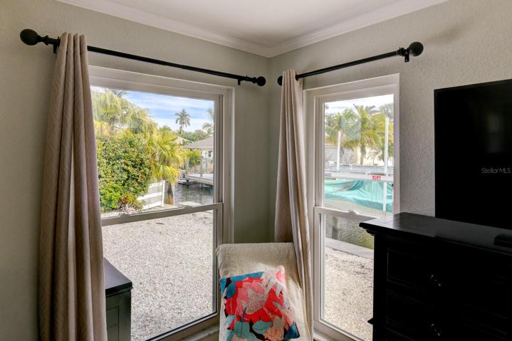 Hurricane impact windows and glassed sliders throughout the house