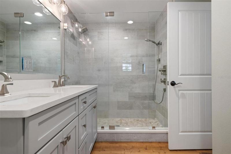 Primary bathroom with walk in shower