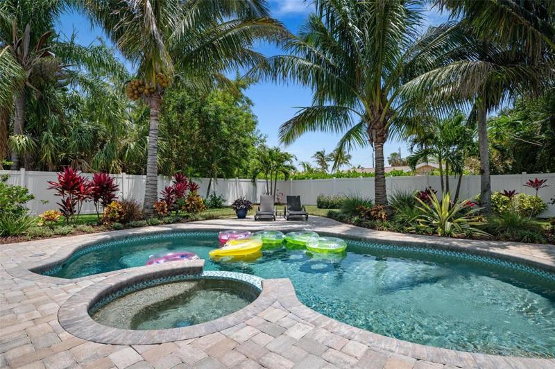 Heated pool and spa