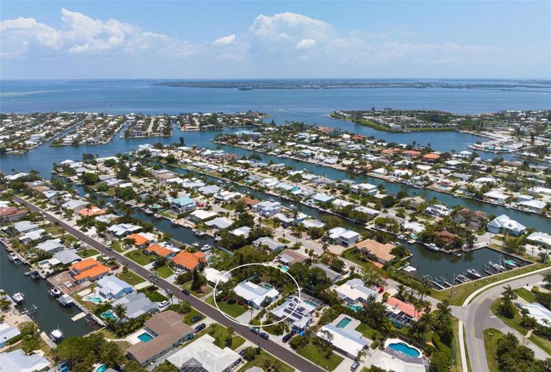 Aerial views to the east