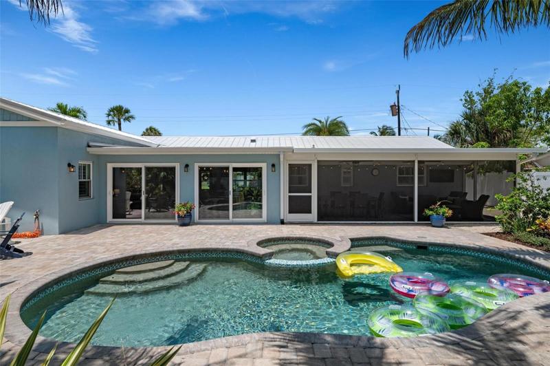 Heated pool and spa